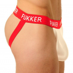 Fukker Jockstrap Fukker Blanc et Rouge
